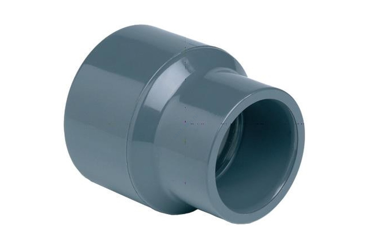 Муфта ПВХ серая под клеевое соед переходная Дн 125х110х63 Ру16 напорная EFFAST