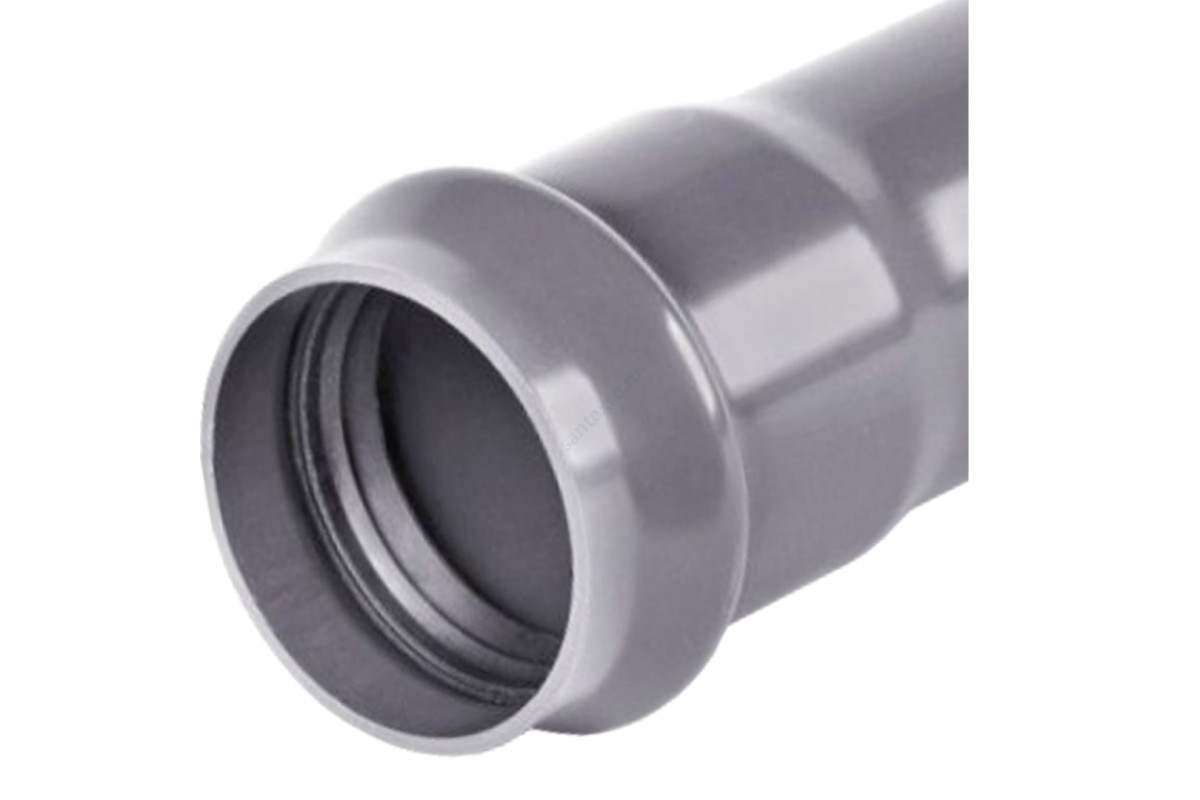 Труба НПВХ серая SDR21 Дн 110х5,3 Ру12,5 раструбная напорная 45С L=3,12м в/к Хемкор