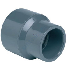 Муфта ПВХ серая под клеевое соед переходная Дн 50х63х32 Ру16 напорная EFFAST
