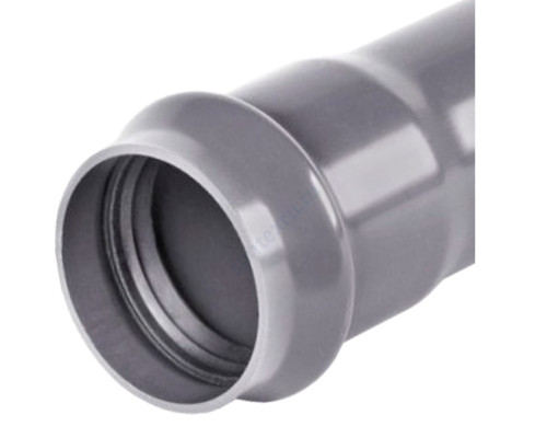 Труба НПВХ серая SDR21 Дн 500х23,9 Ру12,5 раструбная напорная 45С L=6м в/к Хемкор