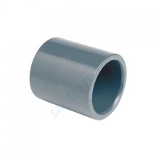 Муфта ПВХ серая под клеевое соед соединительная Дн 63 Ру16 напорная EFFAST