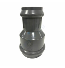 Муфта НПВХ серая SDR26 переходная Дн 225х160 Ру10 раструбная напорная в/к