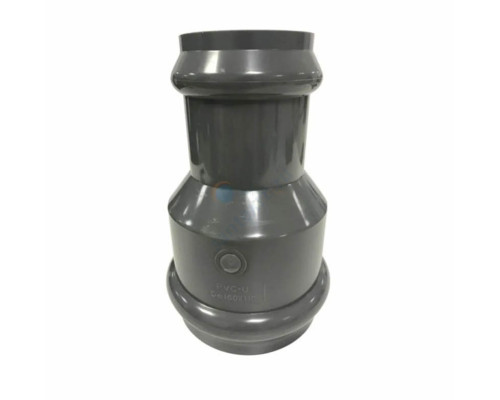 Муфта НПВХ серая SDR26 переходная Дн 225х160 Ру10 раструбная напорная в/к