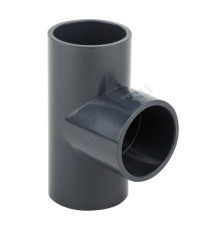 Тройник ПВХ серый под клеевое соед Дн 160х90гр Ру16 напорный EFFAST