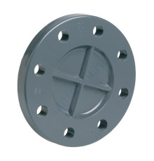 Заглушка ПВХ серый Дн 50 Ру10/16 фланцевая EFFAST RDRFCD0500