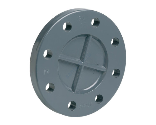 Заглушка ПВХ серый Дн 50 Ру10/16 фланцевая EFFAST RDRFCD0500