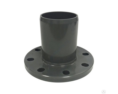 Патрубок НПВХ серый SDR26 Дн 110х100 Ру10 гладкий напорный фланец НПВХ Aquaviva