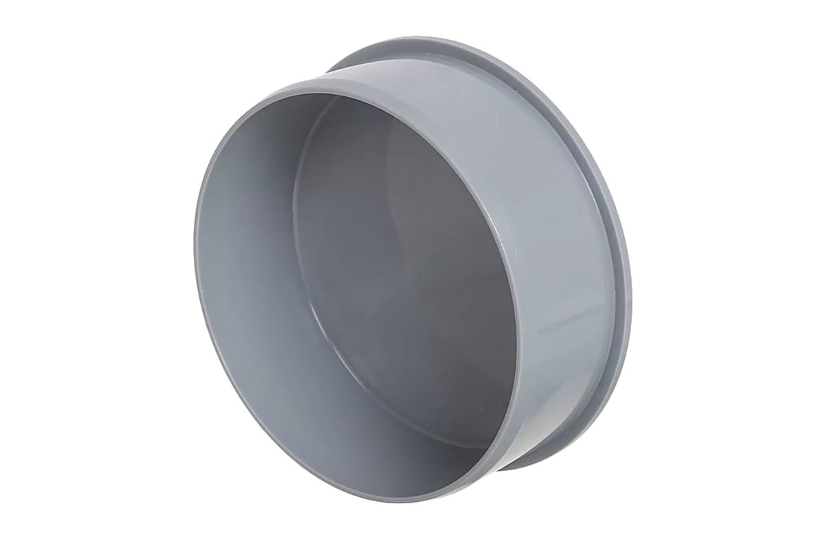Заглушка НПВХ серая под клеевое соед Дн 225 напорная