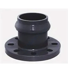 Патрубок НПВХ серый SDR26 Дн 110х100 Ру10 раструбный напорный фланец НПВХ Aquaviva