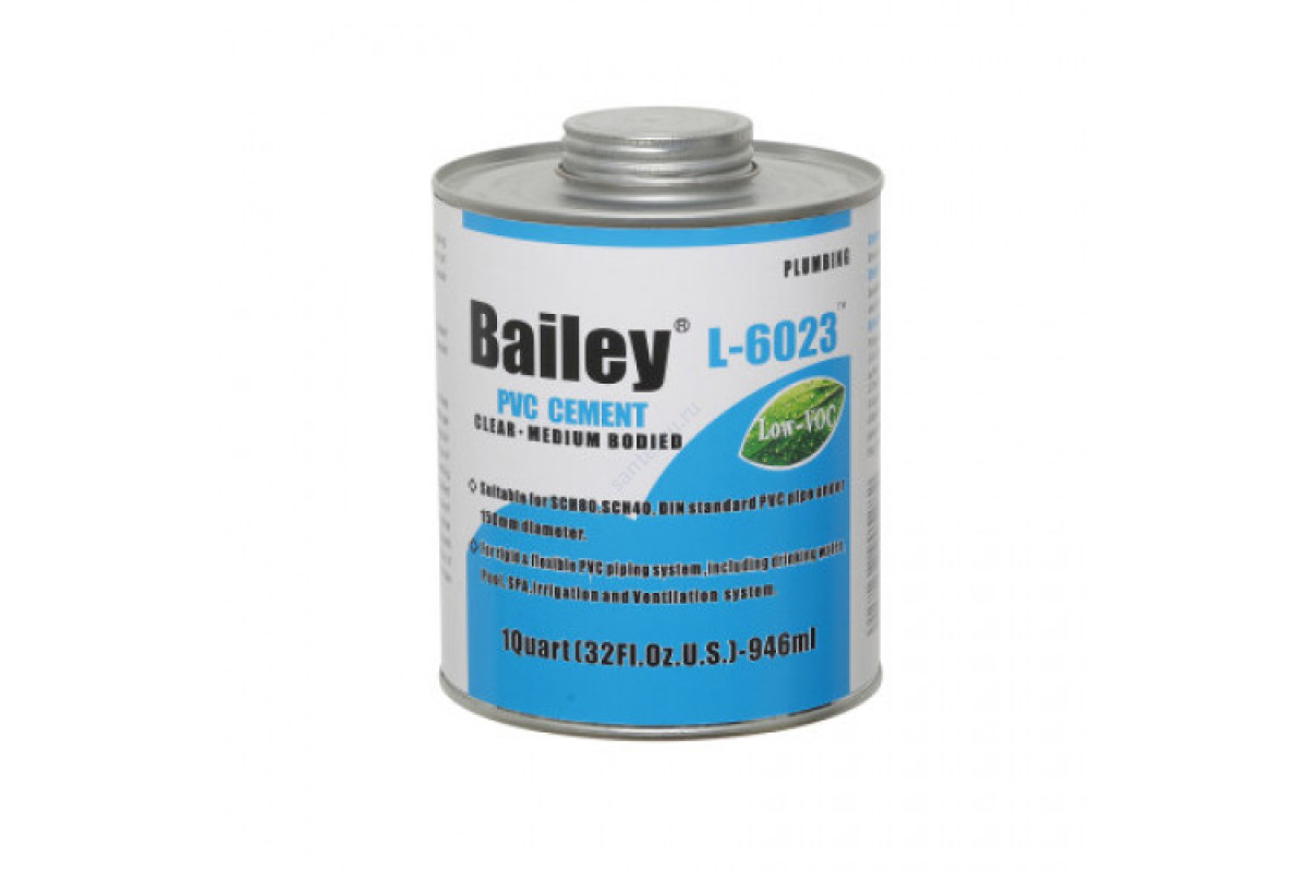 Клей для труб ПВХ 946 мл Bailey L-6023