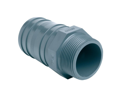 Штуцер ПВХ серый под шланг Дн 20 Ру16 напорный EFFAST RDRPGD0200 
