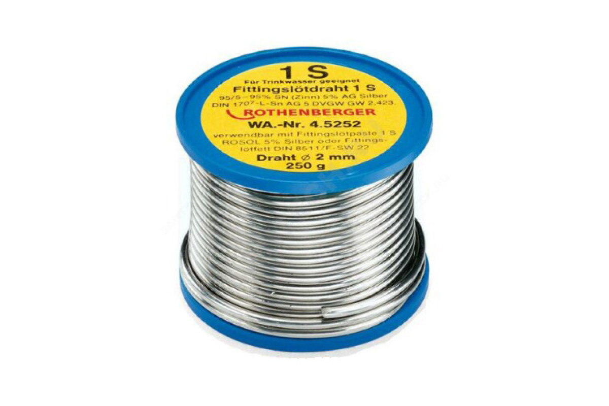 Припой мягкий катушка 3х3 мм 1 S Rothenberger 45250