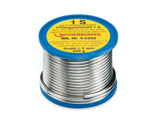 Припой мягкий катушка 3х3 мм 1 S Rothenberger 45250