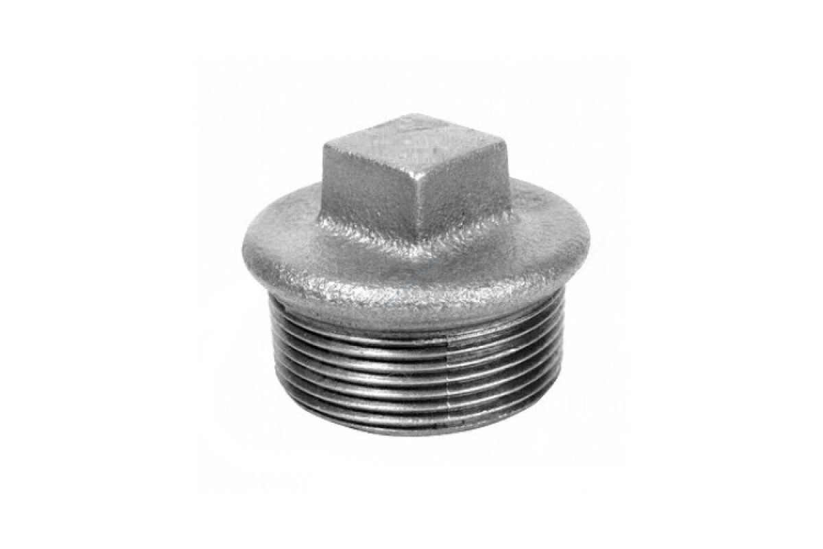 Заглушка чугун оц Ду 40 (1 1/2") НР Fittex PLUS