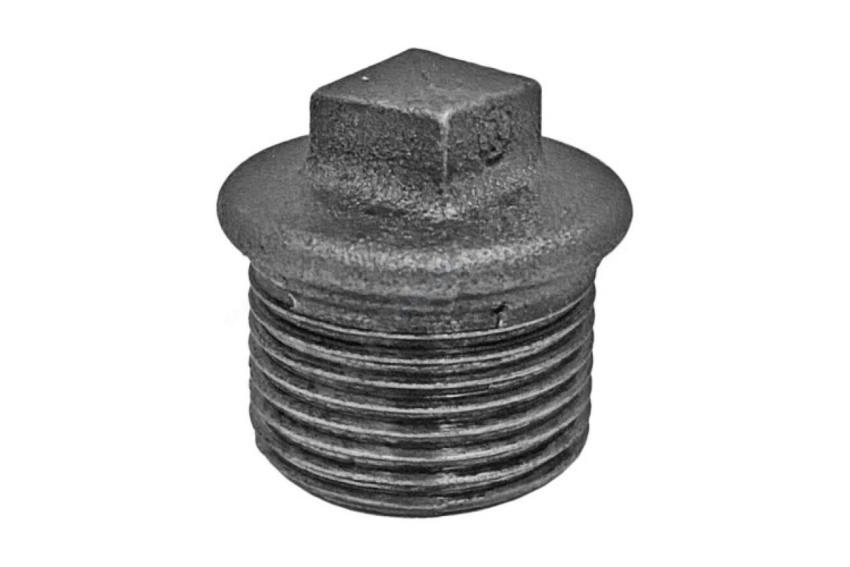 Заглушка чугун Ду 32 (1 1/4") НР Fittex PLUS