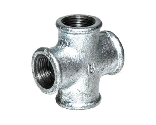 Крест прямой чугун оц Ду 25 (1") ВР/ВР Fittex