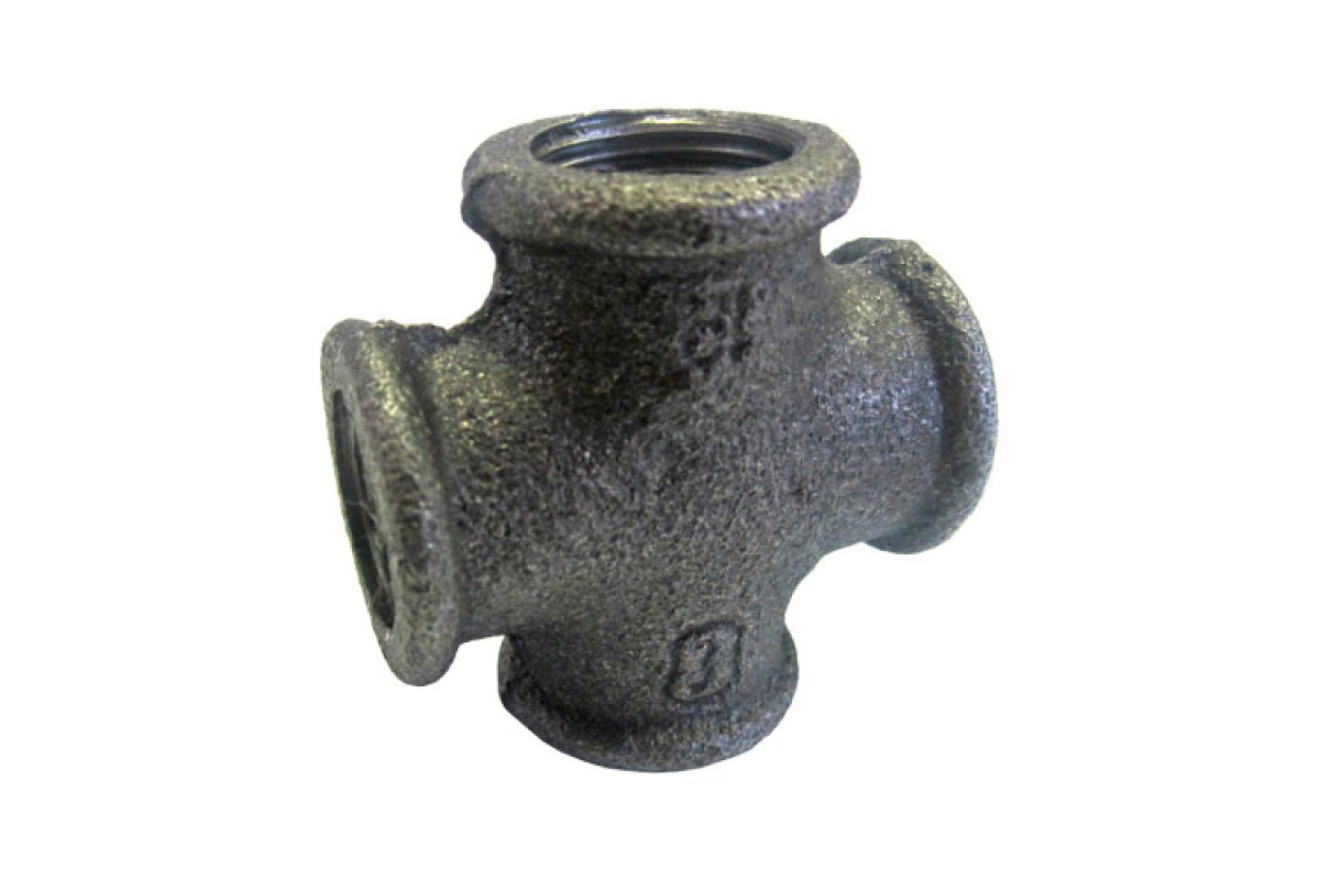 Крест прямой чугун Ду 50 (2") ВР/ВР Fittex 