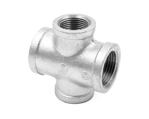 Крест прямой чугун оц Ду 40 (1 1/2") ВР/ВР Fittex PLUS