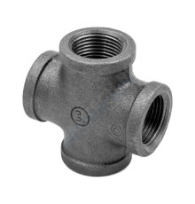 Крест прямой чугун Ду 15 (1/2") ВР/ВР Fittex PLUS