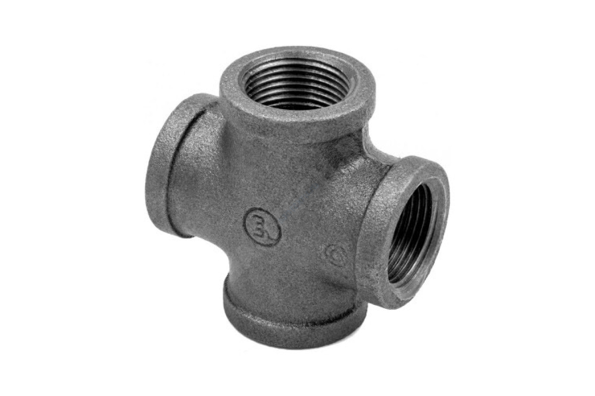Крест прямой чугун Ду 40 (1 1/2") ВР/ВР Fittex PLUS