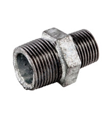 Ниппель переходной чугун оц Ду 25х20 (1"х3/4") НР Fittex