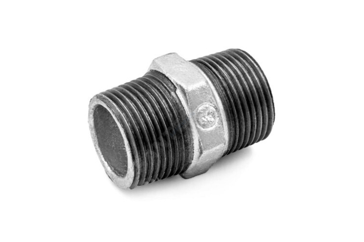 Ниппель прямой чугун оц Ду 32 (1 1/4") НР Fittex PLUS