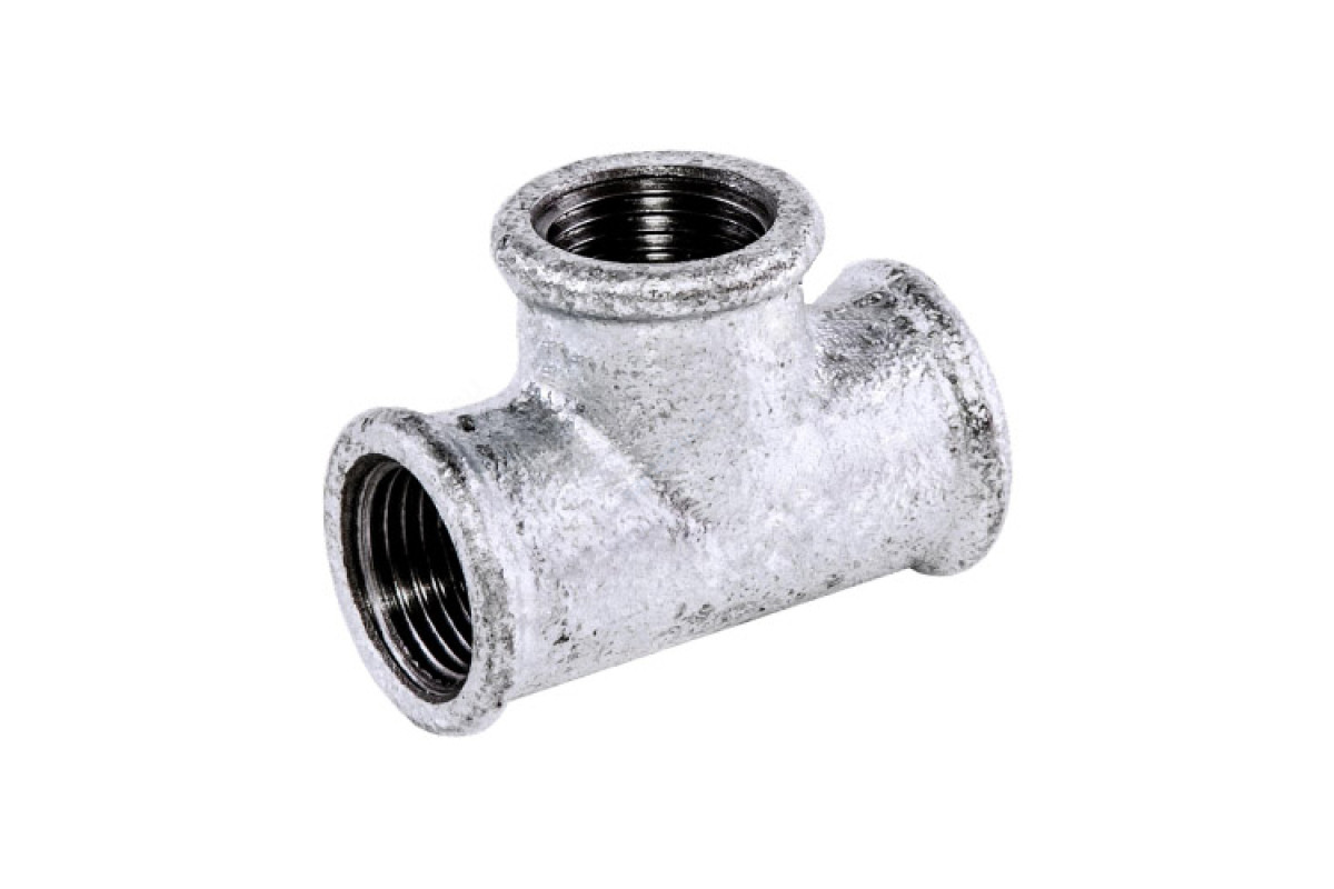 Тройник прямой чугун оц Ду 40 (1 1/2") ВР/ВР Fittex