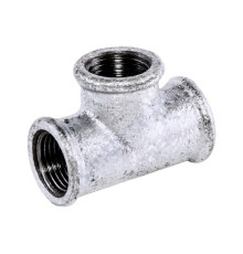 Тройник прямой чугун оц Ду 40 (1 1/2") ВР/ВР Fittex