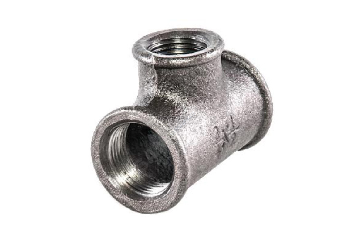 Тройник переходной чугун Ду 20х15 (3/4"х1/2") ВР/ВР Fittex