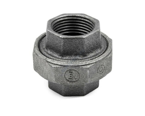 Соединитель прямой американка чугун Ду 15 (1/2") ВР/ВР Fittex PLUS