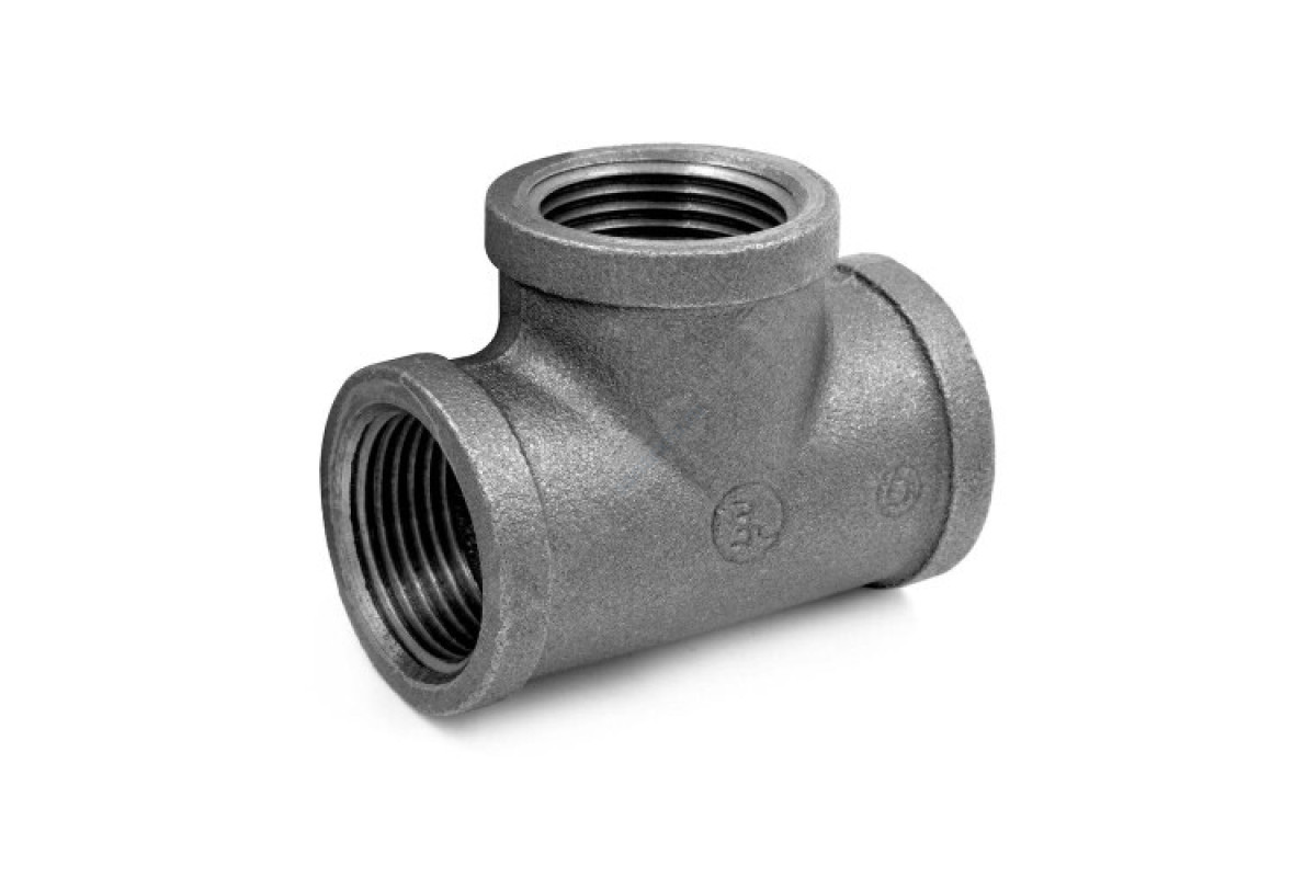 Тройник прямой чугун Ду 40 (1 1/2") ВР/ВР Fittex PLUS