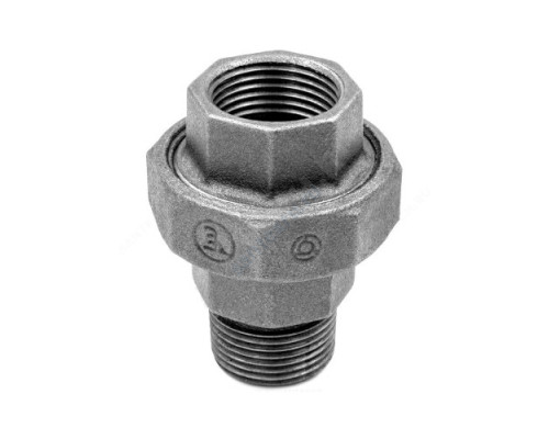 Соединитель прямой американка чугун Ду 15 (1/2") ВР/НР Fittex PLUS