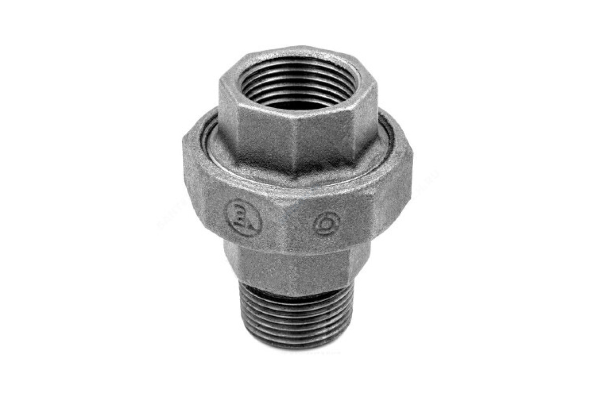 Соединитель прямой американка чугун Ду 20 (3/4") ВР/НР Fittex PLUS