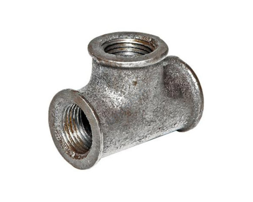 Тройник прямой чугун Ду 40 (1 1/2") ВР/ВР Китай 