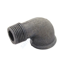 Угольник проходной чугун Ду 20 (3/4") ВР/НР Fittex