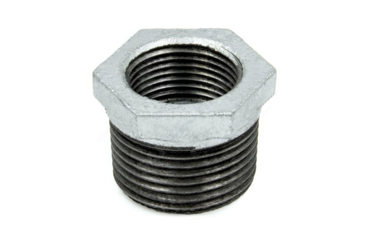 Футорка чугун оц Ду 50х32 (2"х1 1/4") НР/ВР Fittex PLUS