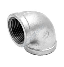 Угольник проходной чугун оц Ду 40 (1 1/2") ВР/ВР Fittex PLUS