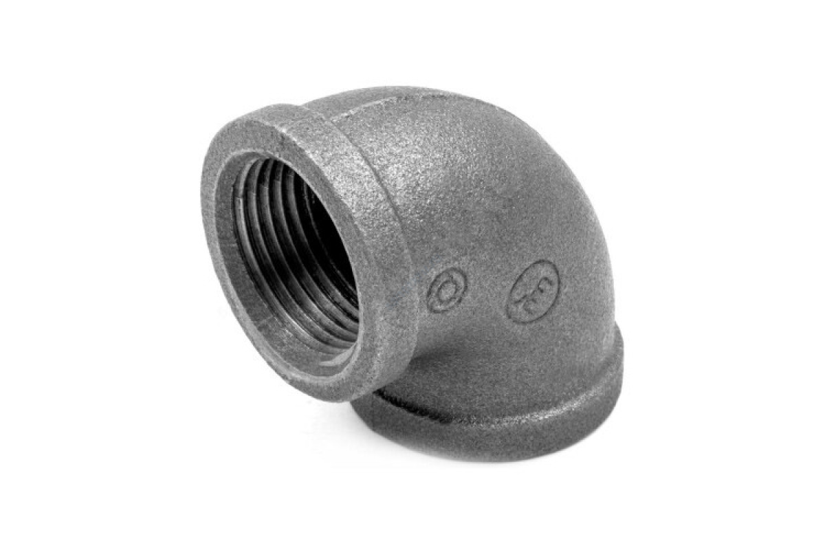 Угольник проходной чугун Ду 65 (2 1/2") ВР/ВР Fittex PLUS