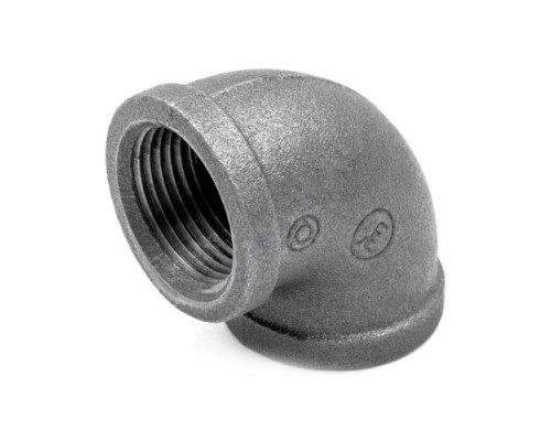 Угольник проходной чугун Ду 65 (2 1/2") ВР/ВР Fittex PLUS