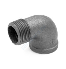 Угольник проходной чугун Ду 32 (1 1/4") ВР/НР Fittex PLUS