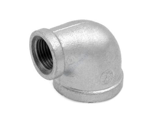 Угольник переходной чугун оц Ду 20х15 (3/4"х1/2") ВР/ВР Fittex PLUS