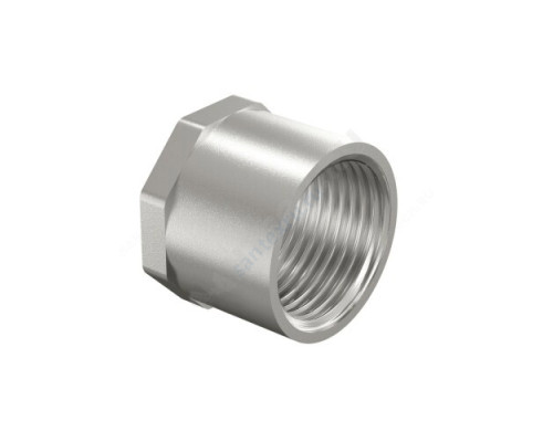 Муфта латунь никель Ду 15 (1/2") ВР LD LD.67.502.15