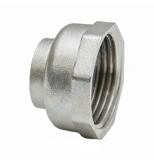 Муфта латунь никель переходная Ду 25х15 (1"х1/2") ВР LD 