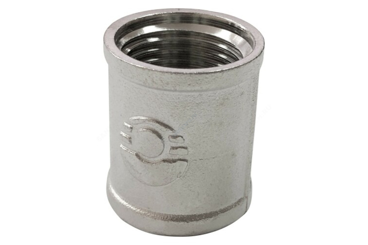 Муфта латунь никель Ду 15 (1/2") ВР VALFEX VF.170.N.012