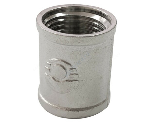 Муфта латунь никель Ду 20 (3/4") ВР VALFEX VF.170.N.034