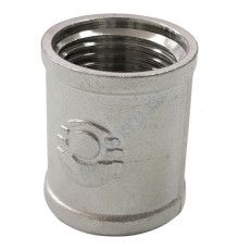 Муфта латунь никель Ду 25 (1") ВР VALFEX VF.170.N.100