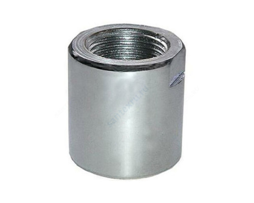 Муфта латунь хром Ду 25 (1") для полотенцесушителя ВР