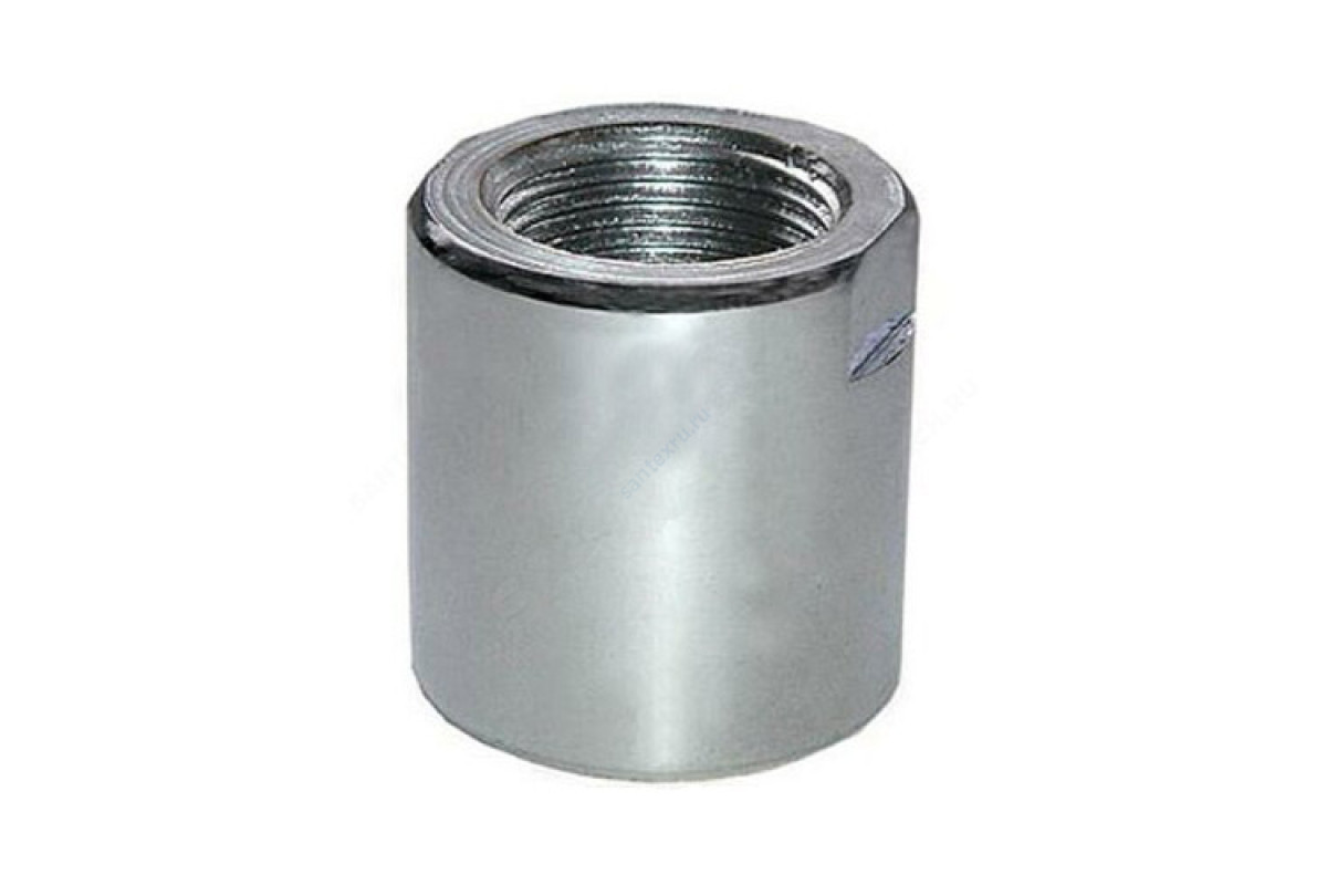 Муфта латунь хром переходная Ду 25х15 (1"х1/2") для полотенцесушителя ВР/ВР