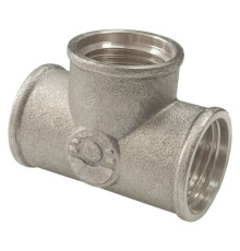 Тройник латунь никель Ду 15 (1/2") ВР/ВР VALFEX VF.130.N.012