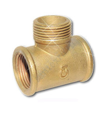 Тройник латунь Ду 15 (1/2") ВР/НР/ВР Цветлит ZW50081